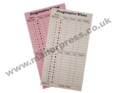 PROGRESSIVE WHIST SCORE CARDS - 1 PACK